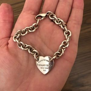 Silver Tiffany & Co. Heart Bracelet